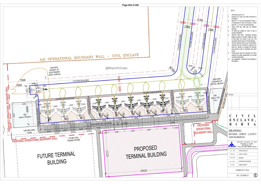 AAI Floats Tender for Apron and Taxiways at Bihta Civil Enclave - BiharInfraTales aai