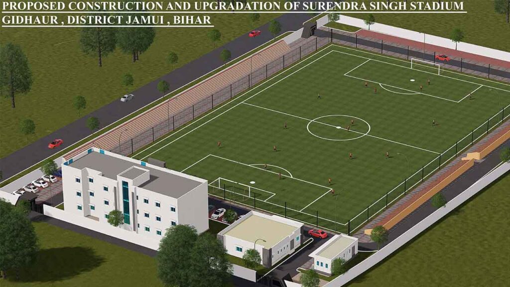 BSBCCL Awards Major Sports Infrastructure Projects in Jamui - BiharInfraTales Kumar Surendra Singh Stadium Renovation, Gidhaur