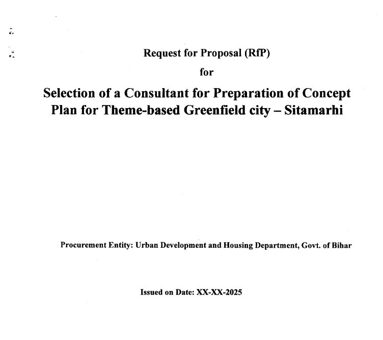 Sitamarhi to Get 500–1000 Acre Theme-Based Greenfield City - BiharInfraTales Greenfield City sitamarhi