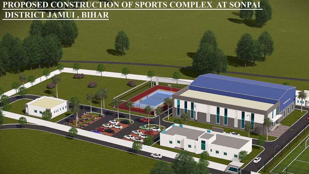 BSBCCL Awards Major Sports Infrastructure Projects in Jamui - BiharInfraTales Sports Complex Construction, Sonpe
